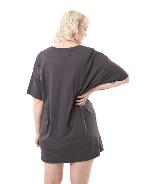 Vanilla Underground Disney The Nightmare Before Christmas Grey Everlasting Love T-Shirt Dress - 2XL Image 2