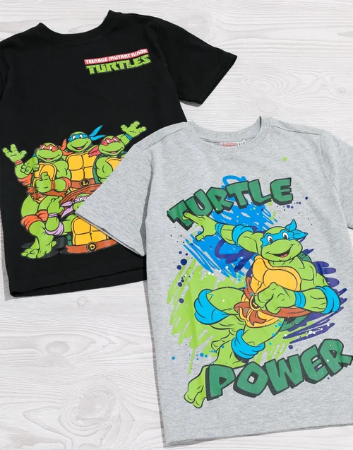 TMNT Characters Kids T-Shirts 2 Pack (3-10 Years) - Age 8-9 Years Image 5
