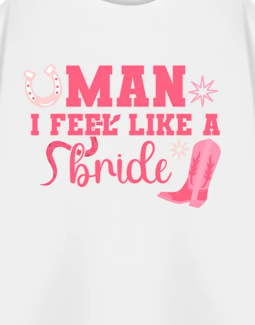 Vanilla Underground Show Me The Merch Man I Feel Like A Bride White T Shirt - Small Image 2