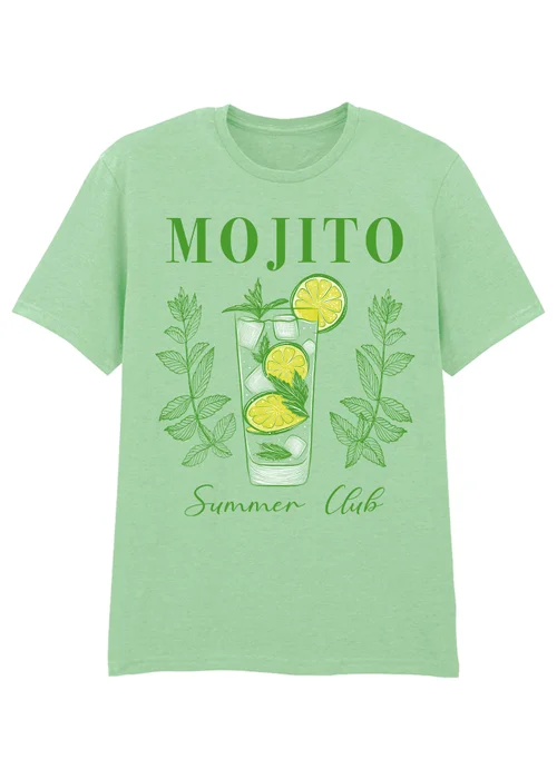 Spiral Galaxy Mojito Summer Club Mint Boyfriend Fit T-Shirt - S Image 1