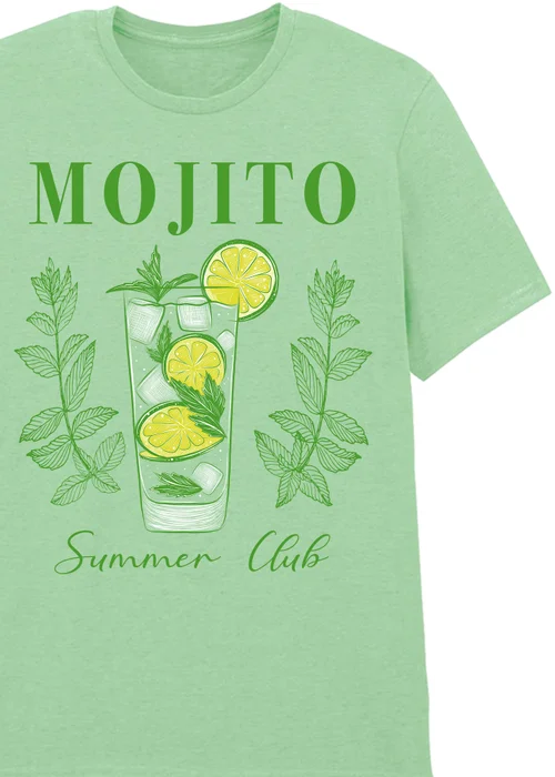 Spiral Galaxy Mojito Summer Club Mint Boyfriend Fit T-Shirt - S Image 2