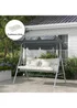 Outsunny Outdoor Back and Seat Cushion with Pillows No Swing - One Size Image 1