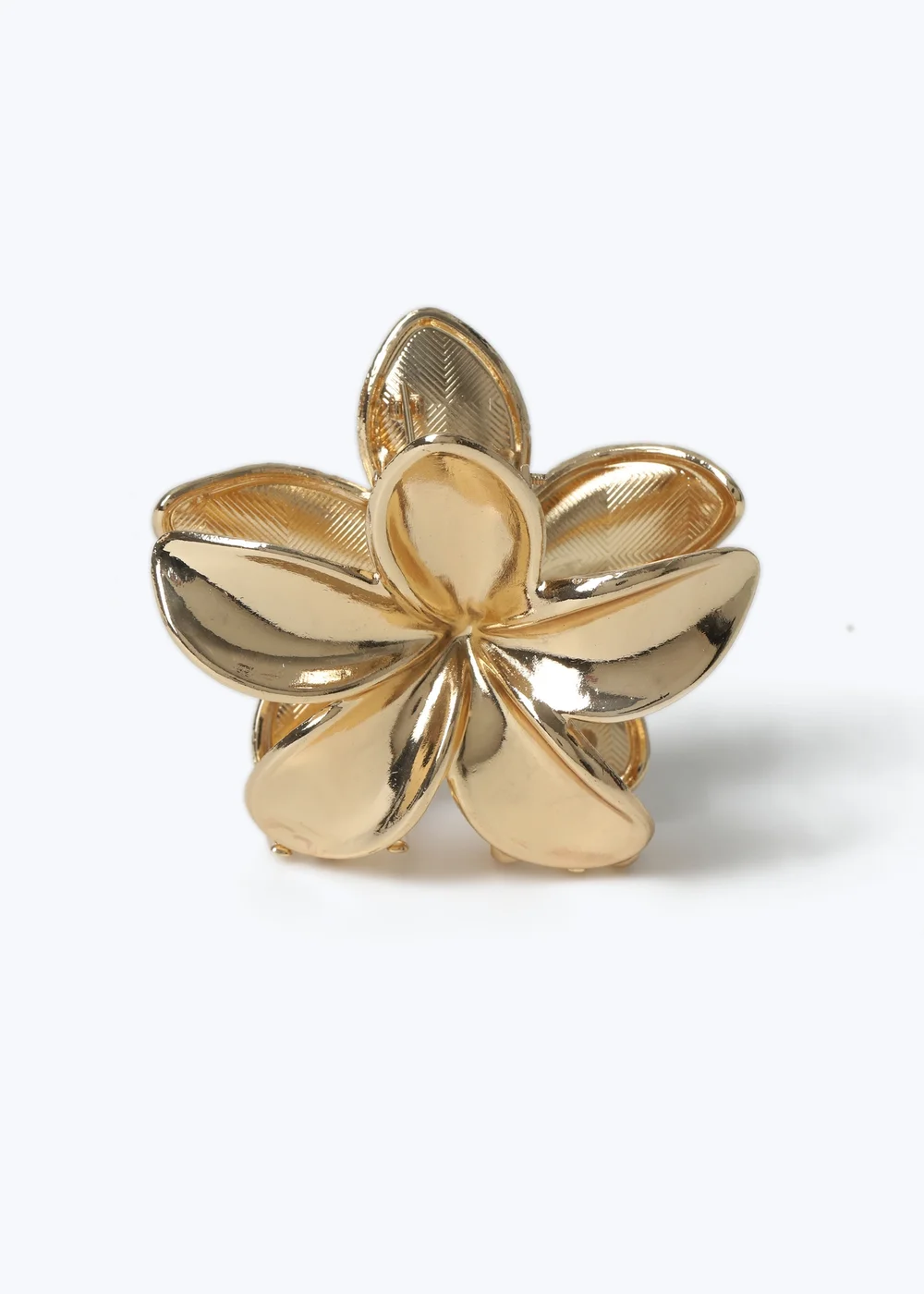 Muse Gold Hibiscus Flower Claw Clip - One Size Image 1