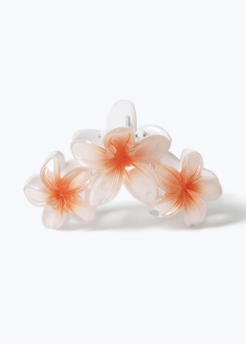 Muse White Triple Hawaiian Claw Clip - One Size Image 1