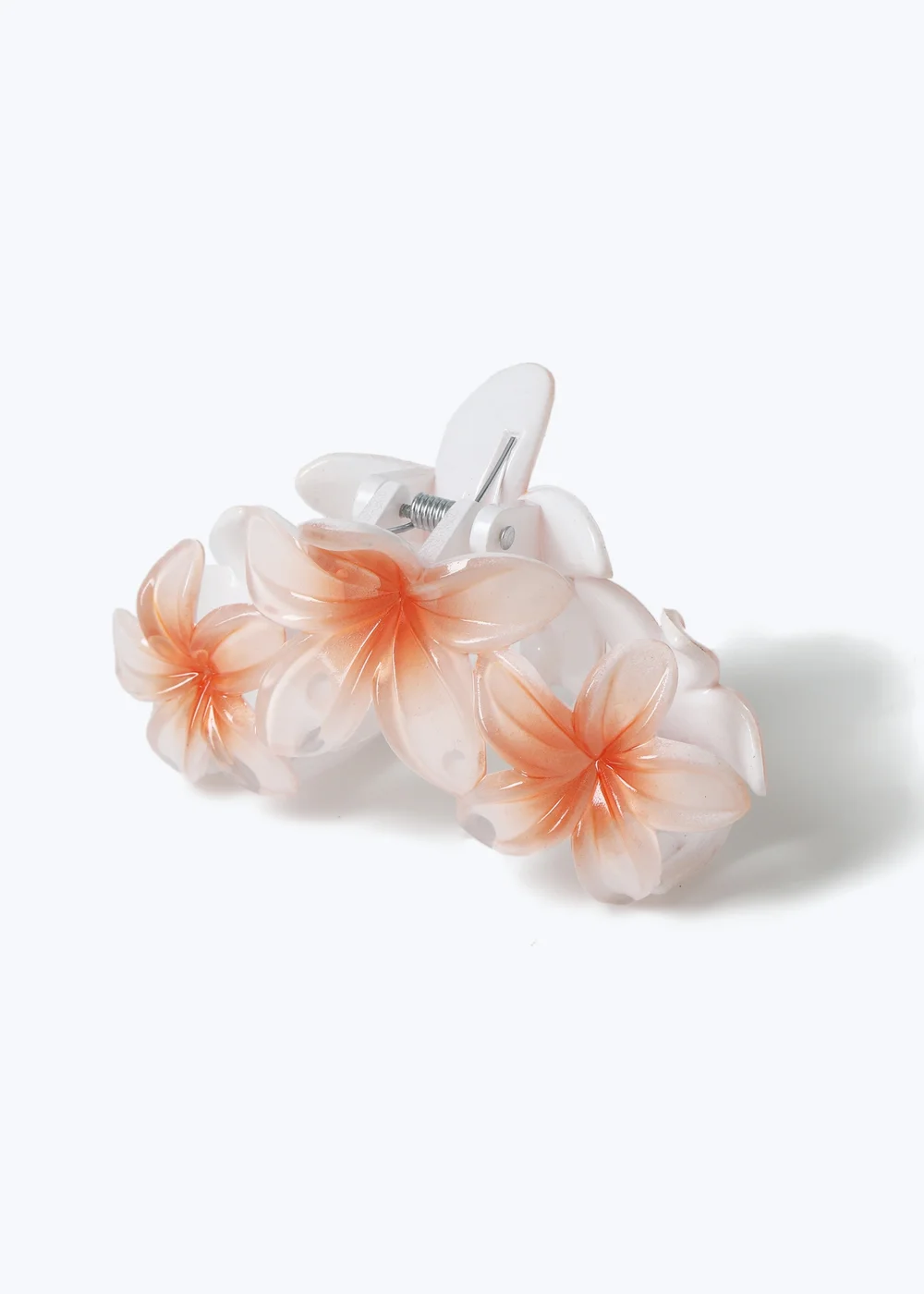 Muse White Triple Hawaiian Claw Clip - One Size Image 2