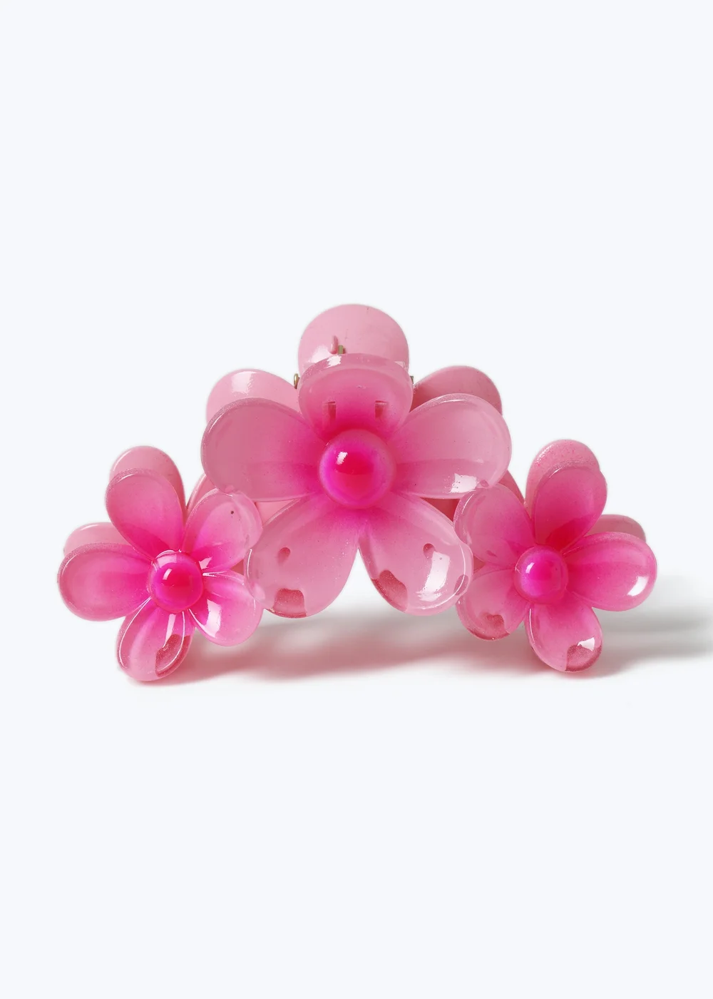 Muse Pink Triple Daisy Flower Claw Clip - One Size Image 1