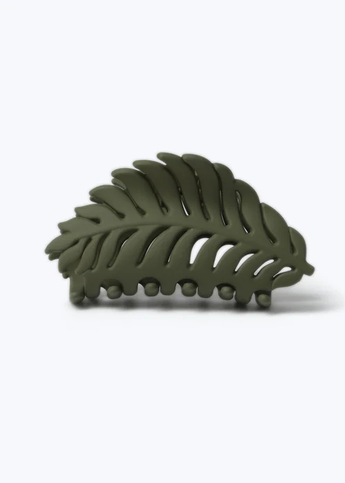 Muse Green Palm Leaf Claw Clip - One Size Image 1