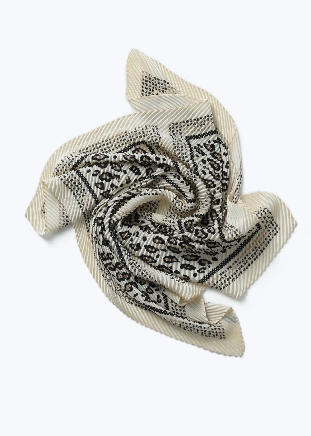Muse Cream Animal Print Head Scarf - One Size Image 1
