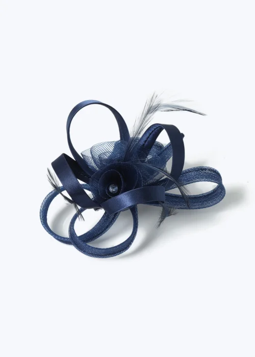 Muse Navy Loop Fascinator Clip - One Size Image 2