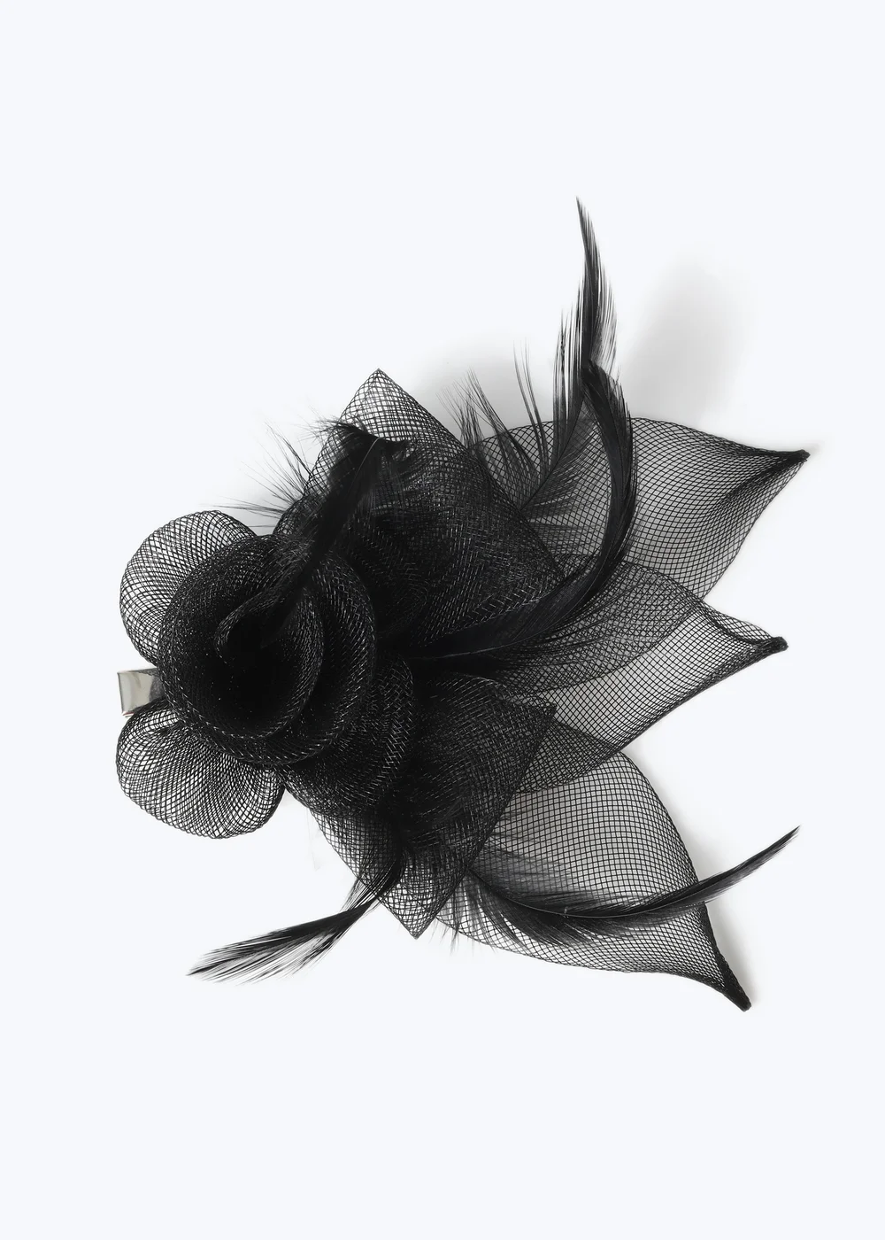Muse Black Fascinator Hair Clip - One Size Image 1