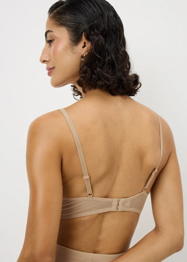 2 Pack Nude & Black Non Wired Bras