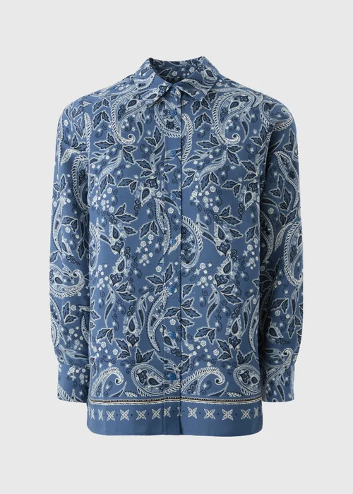Blue Paisley Co-ord Shirt - 8 Image 4