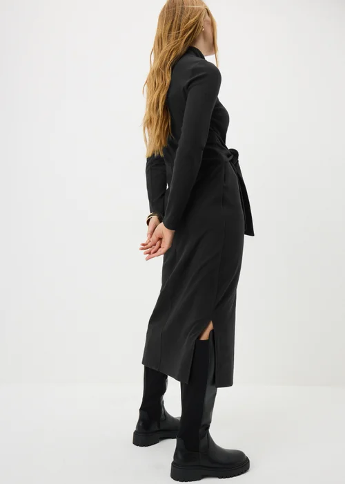 Black Tie Jersey Midi Dress - 8 Image 3