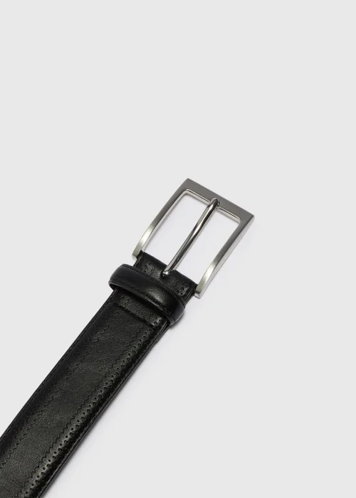 Black Brogue Belt - 2XL-3XL Image 2