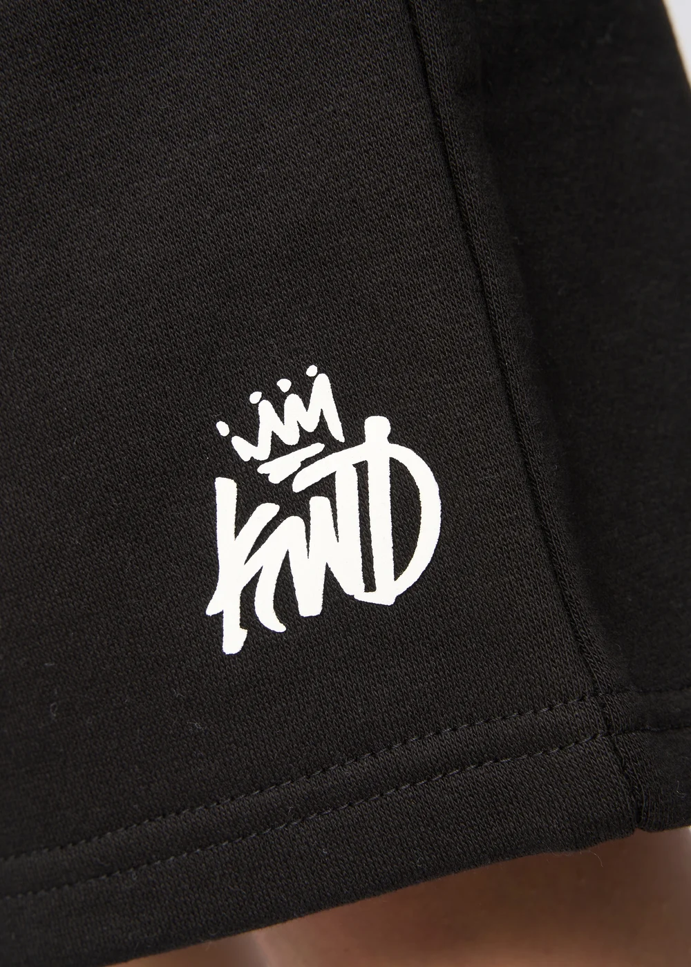 Kings Will Dream Black Crosby Jog Shorts (7-14 yrs) - 7-8 Yrs Image 4