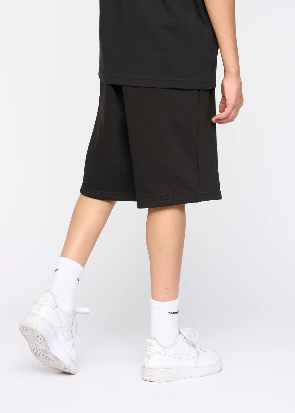 Kings Will Dream Black Crosby Jog Shorts (7-14 yrs) - 7-8 Yrs Image 3