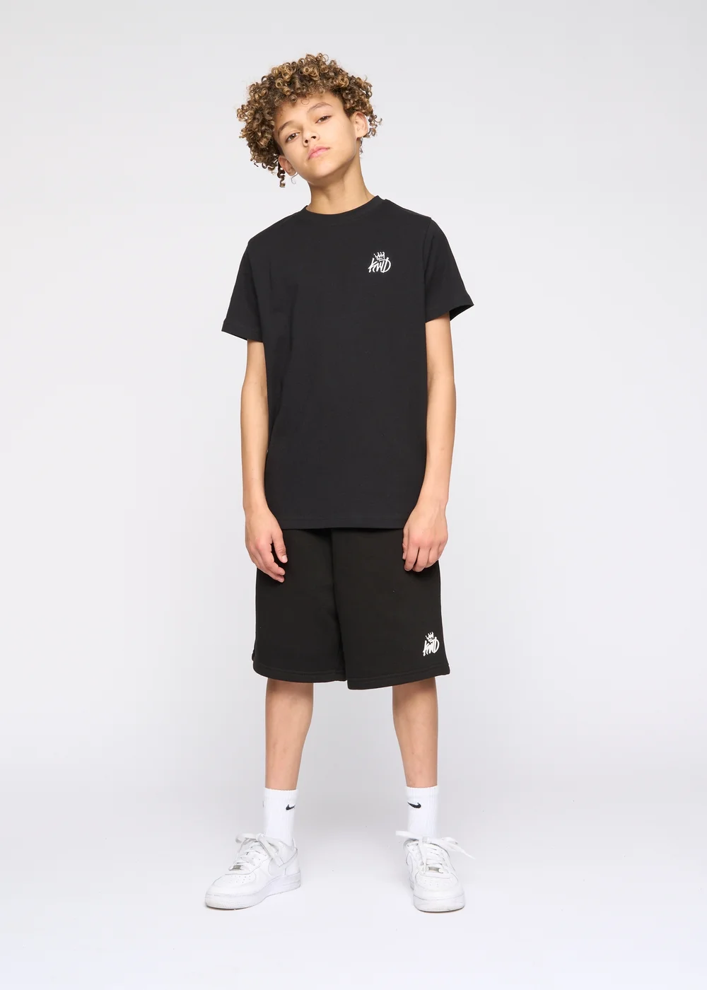 Kings Will Dream Black Crosby Jog Shorts (7-14 yrs) - 7-8 Yrs Image 1