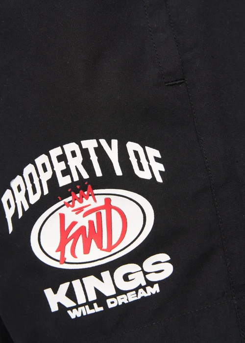 Kings Will Dream Black Prop Swim Shorts (7-14 yrs) - Age 7-8 Years Image 4
