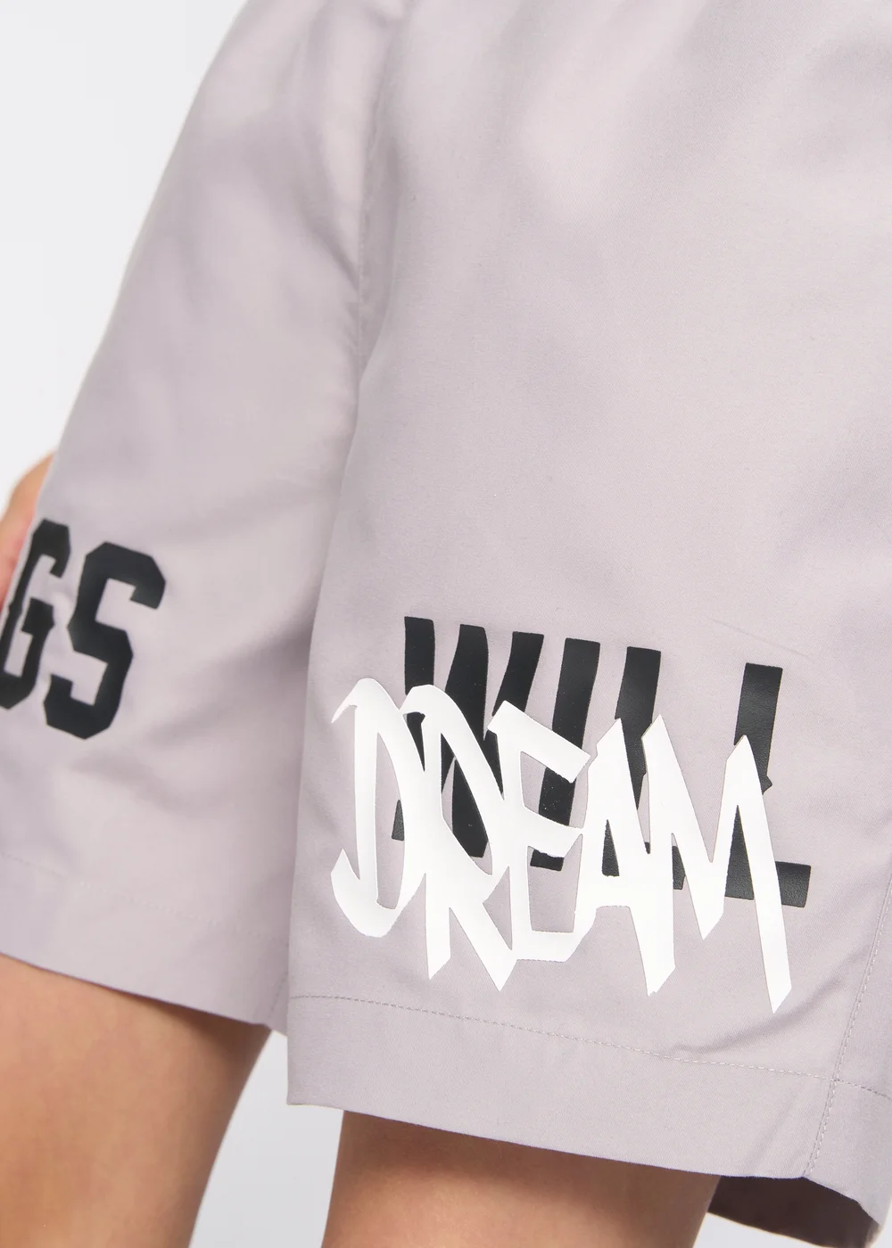 Kings Will Dream Ash Grey Tagged Swim Shorts (7-14 yrs) - Age 7-8 Years Image 4