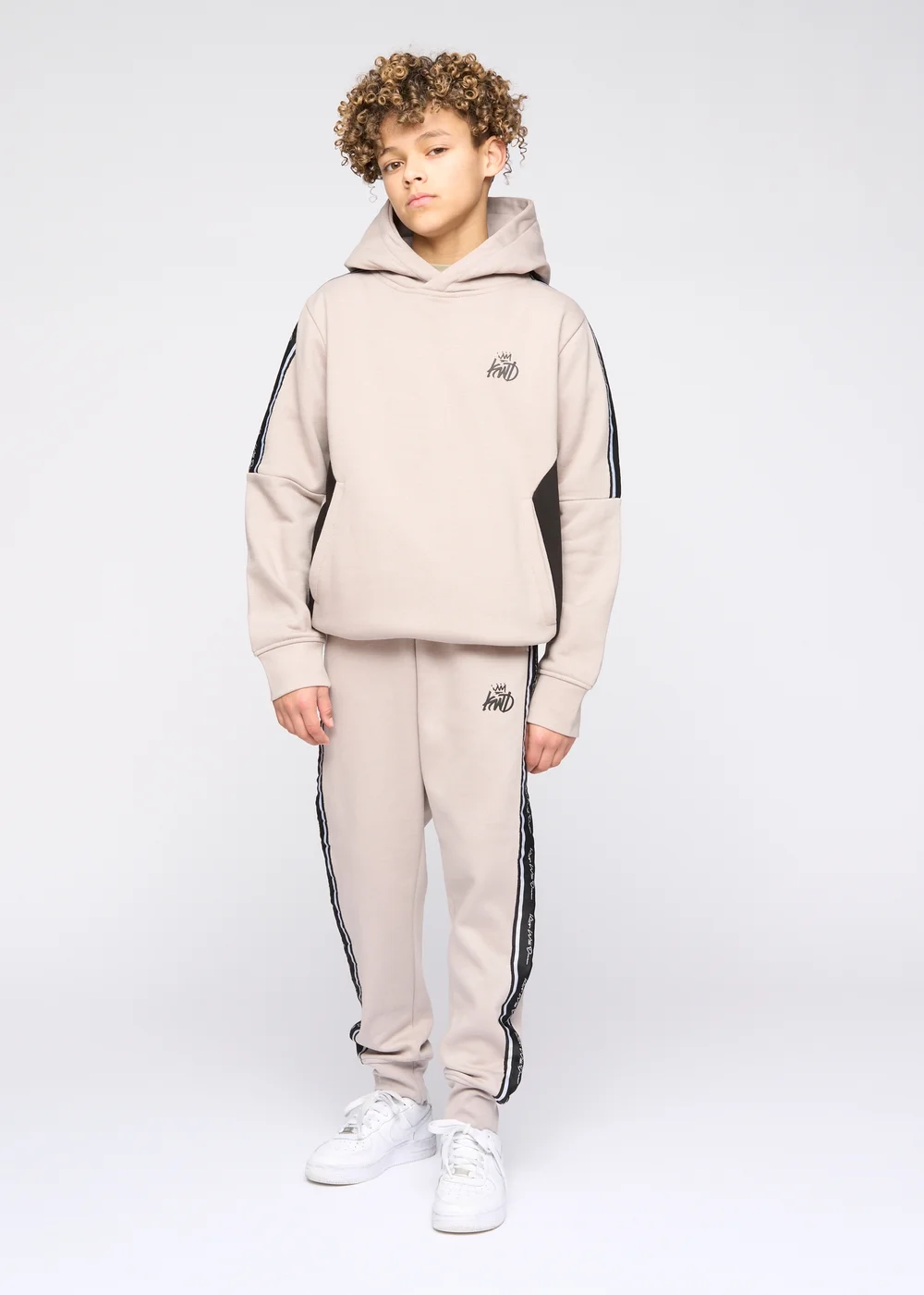 Kings Will Dream Ash Grey Techy Taped Tracksuit (7-14 yrs) - Age 7-8 Years Image 5