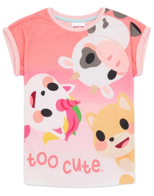 Adopt Me! Kids Shortie Pyjamas (4-12 Years) - Age 4-5 Years Image 3