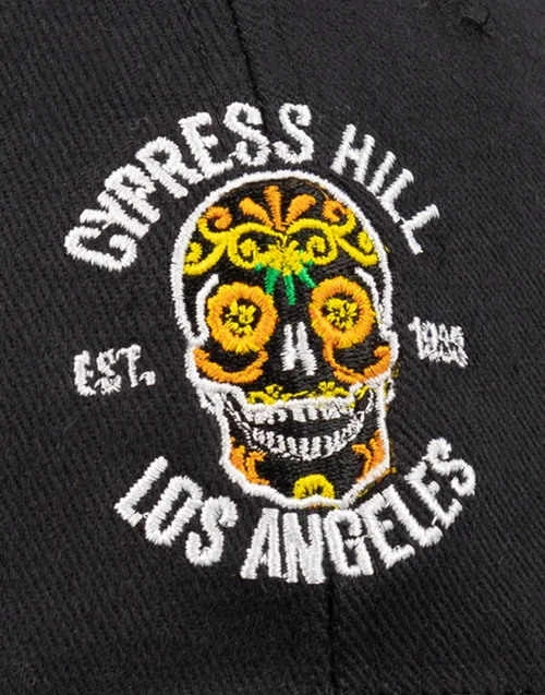 Vanilla Underground Cypress Hill Black Band Logo Adjustable Curved Peak Baseball Cap - One Size Image 3