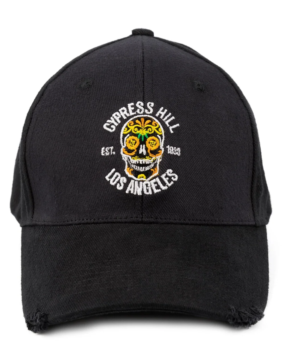 Vanilla Underground Cypress Hill Black Band Logo Adjustable Curved Peak Baseball Cap - One Size Image 4