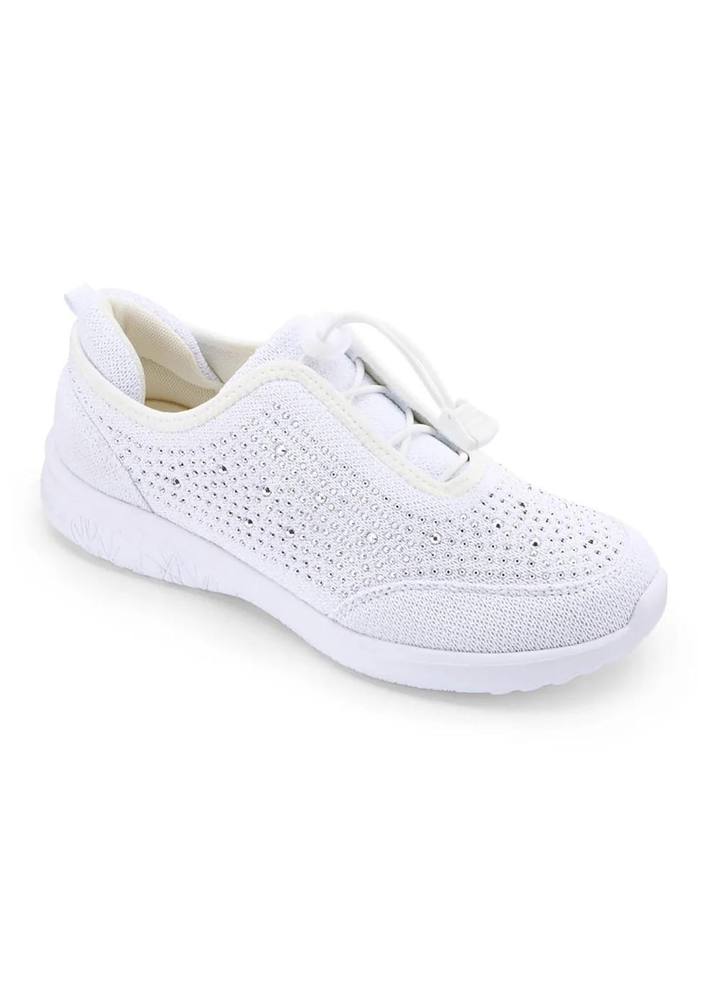 Cotton Traders Warm Cream Memorylite Toggle Trainers - 6 Image 1