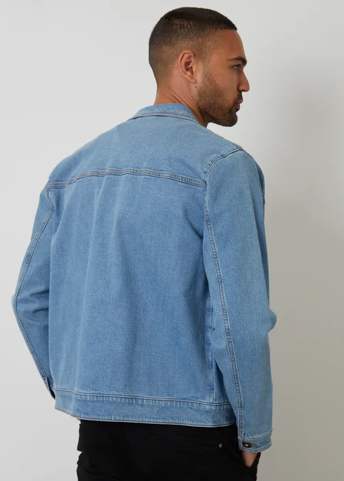 Threadbare Light Blue Light Wash Denim Jacket - S Image 2