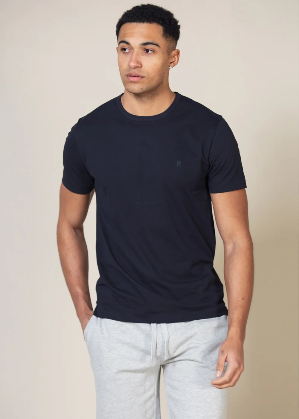 French Connection Blue 3 Pack Cotton Crew Neck Short Sleeve T Shirts - XL Image 4