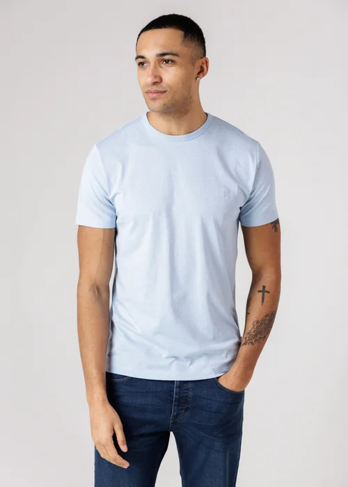 French Connection Blue 3 Pack Cotton Crew Neck Short Sleeve T Shirts - XL Image 2