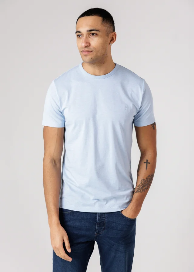 French Connection Blue 3 Pack Cotton Crew Neck Short Sleeve T Shirts