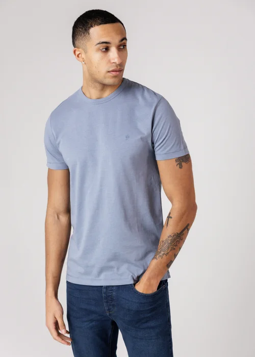 French Connection Navy 3 Pack Cotton Crew Neck Short Sleeve T Shirts - L Image 4
