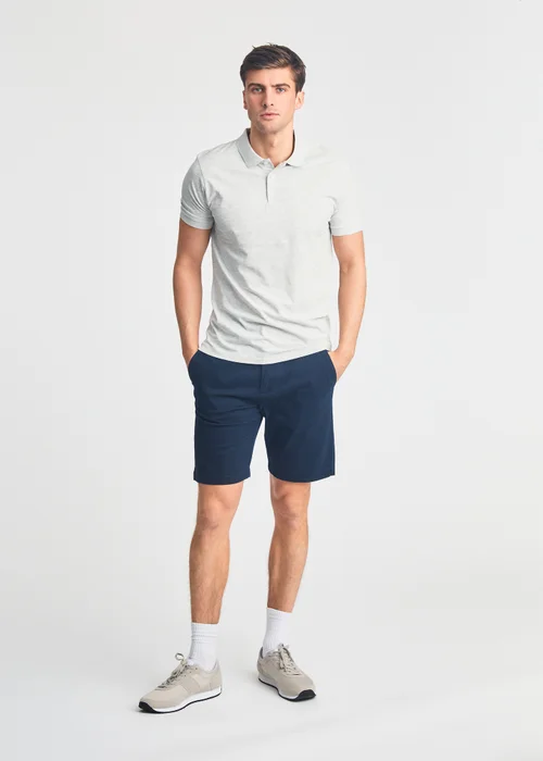 French Connection Blue 3 Pack Cotton Short Sleeve Polo Shirts - 2XL Image 5