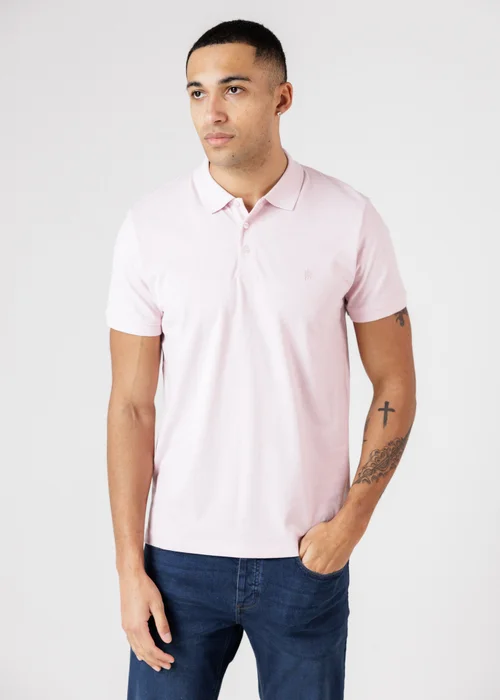 French Connection Pink 3 Pack Cotton Short Sleeve Polo Shirts - XL Image 4