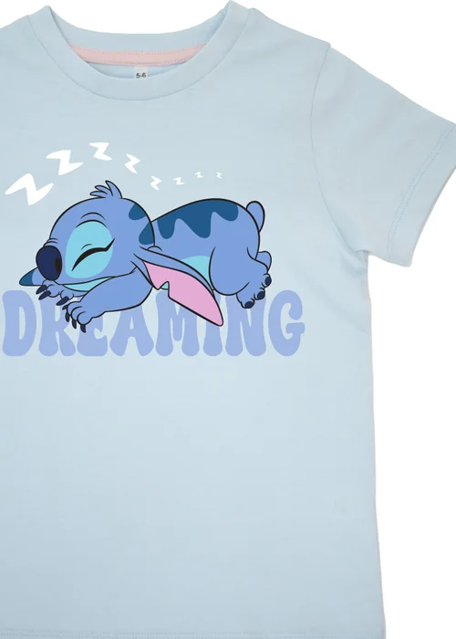 Disney Stitch Dreaming Kids Blue Stars Pyjamas (3-8 Years) - Age 3-4 Years Image 2