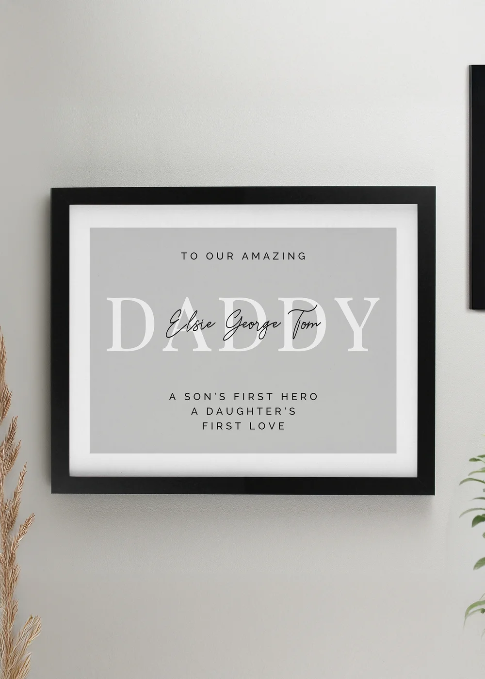 Personalised Memento Company Black Poster Frame - One Size Image 1