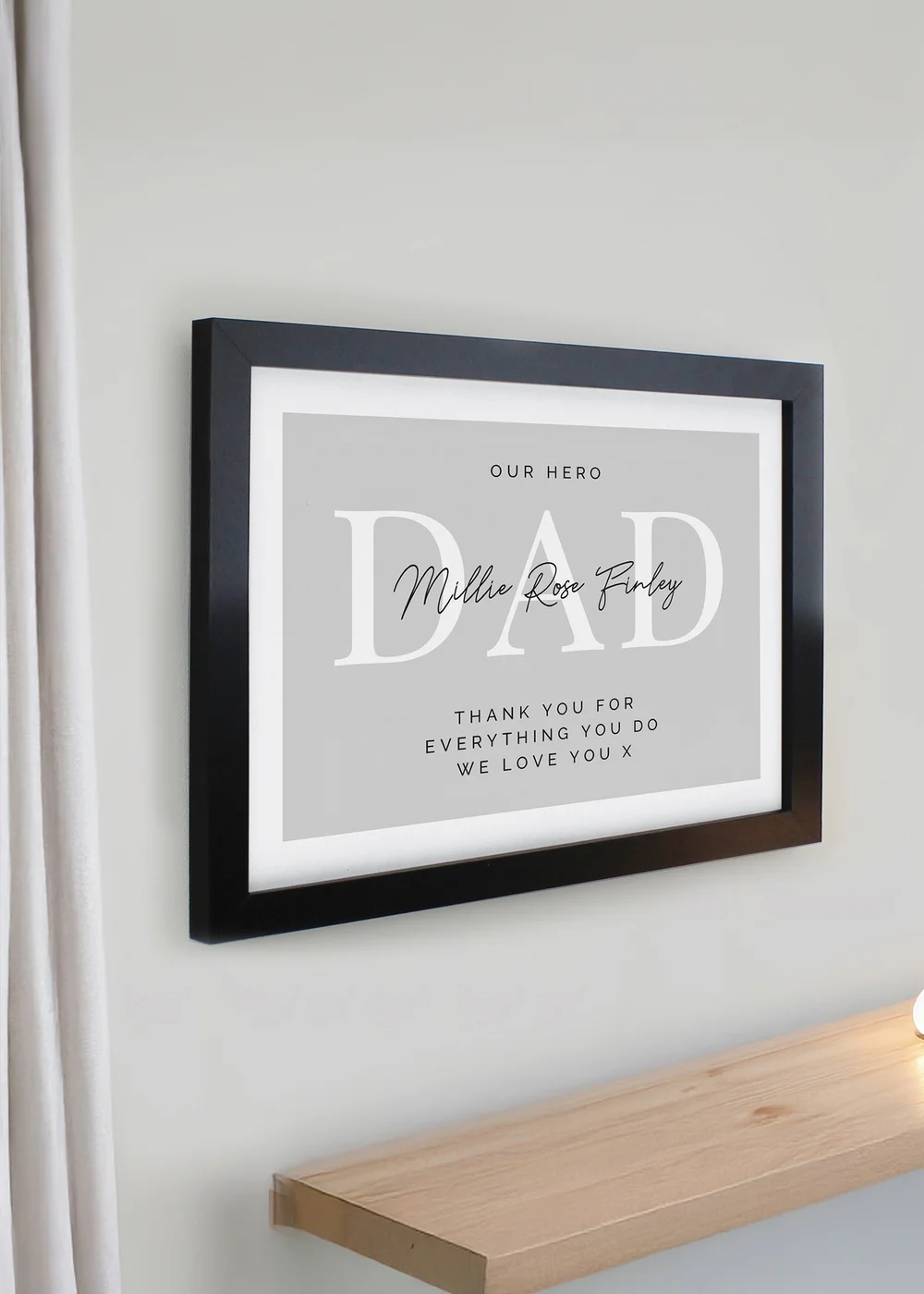 Personalised Memento Company Black Poster Frame - One Size Image 2