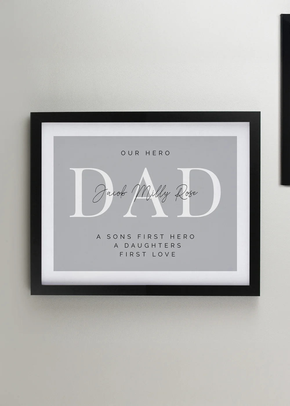 Personalised Memento Company Black Poster Frame - One Size Image 3