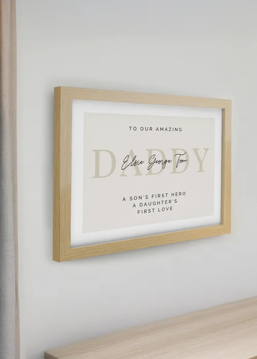 Personalised Memento Company Brown Oak Poster Frame - One Size Image 2