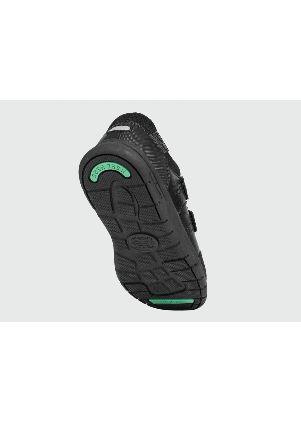 ToeZone Boys Black Strike Football Rip Tape School Shoes - 8 infants Image 5