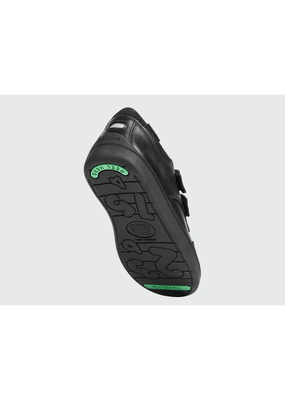 ToeZone Boys Black Oliver Smart Ortholite School Shoes - 13 Infants Image 5