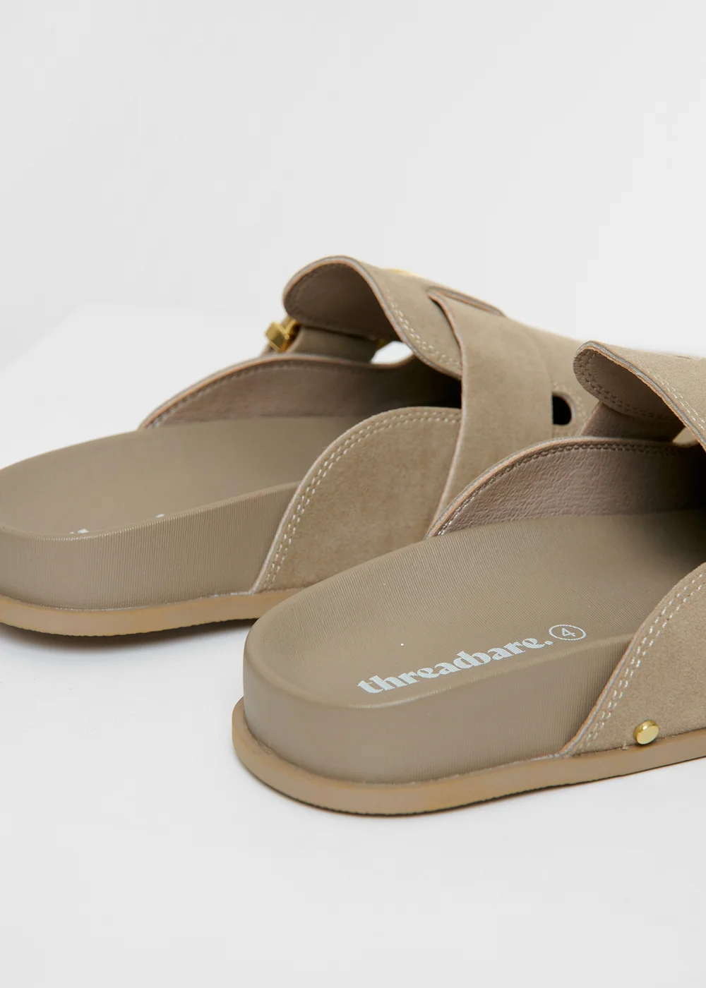 Threadbare Stone Studded Slip On Mule Sandals - 3 Image 4