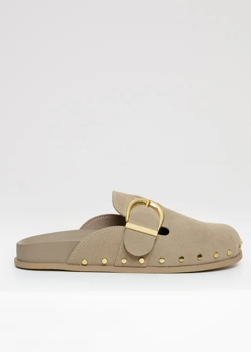 Threadbare Stone Studded Slip On Mule Sandals - 3 Image 2