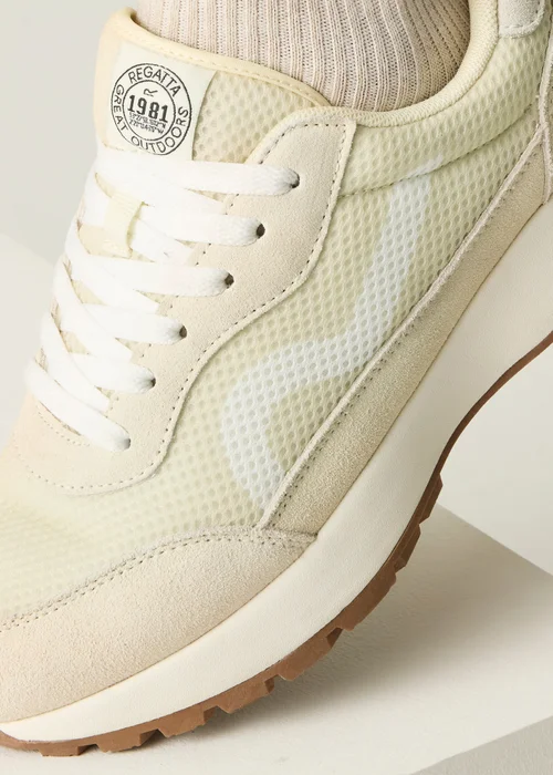 Regatta Warm Cream Marine Heritage Breathable Trainers - 6.5 Image 4