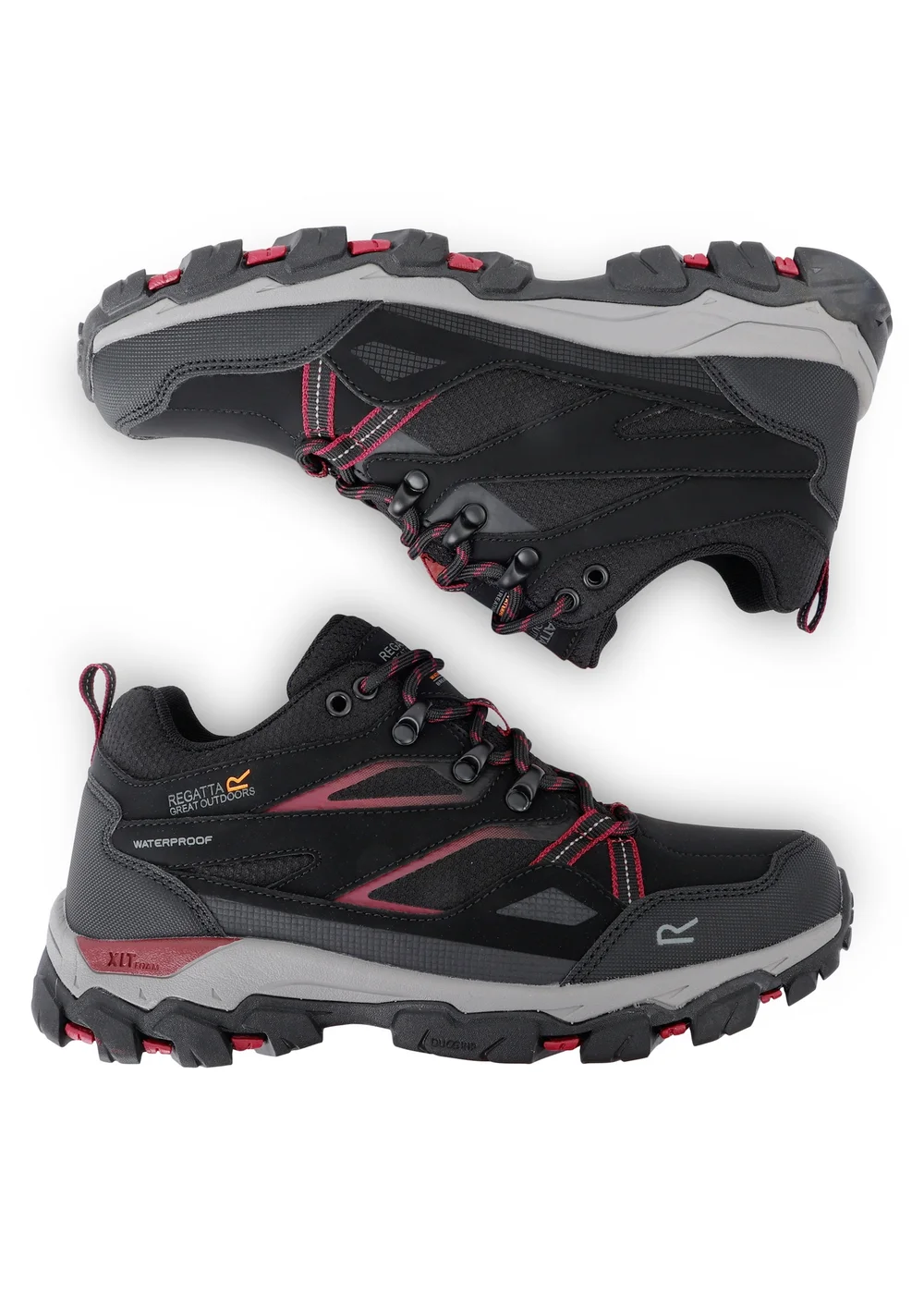 Regatta Black Beaujolais Holcombe Low III Waterproof Breathable Isotex Walking Shoes - 3 Image 3