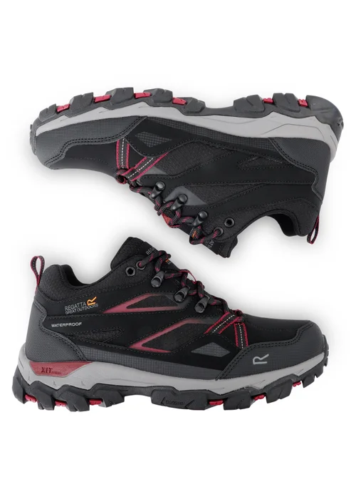 Regatta Black Beaujolais Holcombe Low III Waterproof Breathable Isotex Walking Shoes - 3 Image 3
