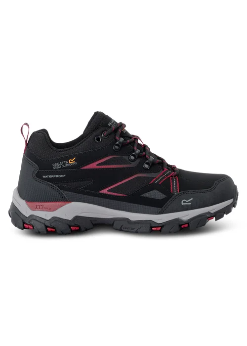 Regatta Black Beaujolais Holcombe Low III Waterproof Breathable Isotex Walking Shoes - 3 Image 1
