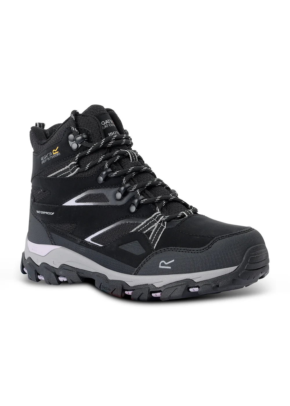 Regatta Black Purple Sage Holcombe III Waterproof with Isotex Technology Boots - 3 Image 6