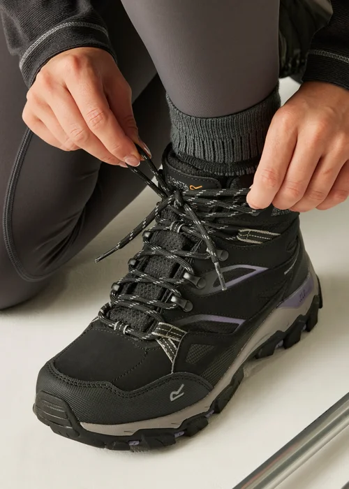 Regatta Black Purple Sage Holcombe III Waterproof with Isotex Technology Boots - 3 Image 2